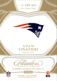 2025 Adam Vinatieri Panini Flawless RUBY RED FOIL ALL-PRO INK AUTO 07/15 AUTOGRAPH #API-AVI New England Patriots