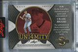 2025 Craig Biggio Leaf Spectacular PURPLE FOIL UNI4MITY QUAD JERSEY 08/15 RELIC #U-26 Houston Astros HOF