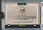 2024 Dallas Turner Panini One EMERALD GREEN ROOKIE PATCH AUTO 23/25 AUTOGRAPH RELIC #122 Minnesota Vikings