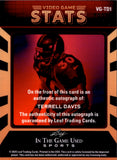 2025 Terrell Davis Leaf In the Game Used VIDEO GAME STATS AUTO 20/35 AUTOGRAPH #VG-TD1 Denver Broncos HOF