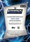 2026 Chris Sabin Topps Chrome WWE Sapphire BLUE BRAND RED REFRACTOR AUTO 3/5 AUTOGRAPH #BBA-CHR Friday Night Smackdown