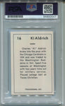 1977 Ki Aldrich Touchdown Club PSA/DNA AUTO AUTOGRAPH #16 Washington Redskins 0547