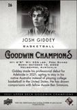 2021 Josh Giddey Upper Deck Goodwin Champions BLACK GOLD ROOKIE 213/249 RC #26 Chicago Bulls