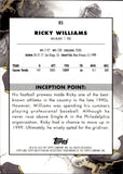 2023 Ricky Williams Topps Inception BLUE 07/10 #85 Miami Dolphins