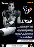 2023 C.J. Stroud Panini Zenith ROOKIE TURNING PRO JERSEY RELIC #TPM-CSD Houston Texans