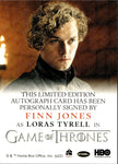 2022 Finn Jones as Loras Tyrell Rittenhouse Game of Thrones The Complete Series 2 FULL BLEED AUTO AUTOGRAPH #_FIJO 1