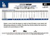 2025 Shohei Ohtani Topps Holiday BLUE METALLIC GLITTER #H1 Los Angeles Dodgers