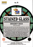 2023 Gradey Dick Panini Prizm Draft Picks SILVER STAINED GLASS ROOKIE Kansas Jayhawks #5