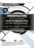 2023 Nestor Cortes Topps Finest AUTO AUTOGRAPH #FA-NC New York Yankees