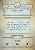 2023 Tommy Edman Topps Gypsy Queen RED BORDER 01/10 #291 St. Louis Cardinals