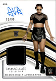 2023 Ava Panini Immaculte WWE ROOKIE SHIRT AUTO 91/99 AUTOGRAPH RELIC RC #MA-AVA NXT