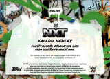 2025 Fallon Henley Topps Finest WWE FINEST MOMENTS BLUE CHECKERBOARD AUTO 26/75 AUTOGRAPH #FMS-FHY NXT