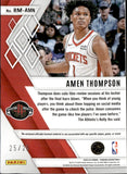 2023-24 Amen Thompson Panini Phoenix BLUE ROOKIE PATCH 25/25 RELIC RC #RM-AMN Houston Rockets