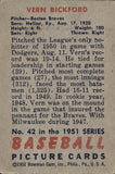 1951 Vern Bickford Bowman #42 Boston Braves BV $20