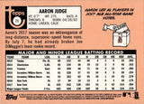 2018 Aaron Judge Topps Heritage BAT ON SHOULDER #25 New York Yankees 5