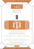 2019 Buster Posey Panini National Treasures GAME GEAR DUAL JERSEY 90/99 RELIC #GGM-BP San Francisco Giants