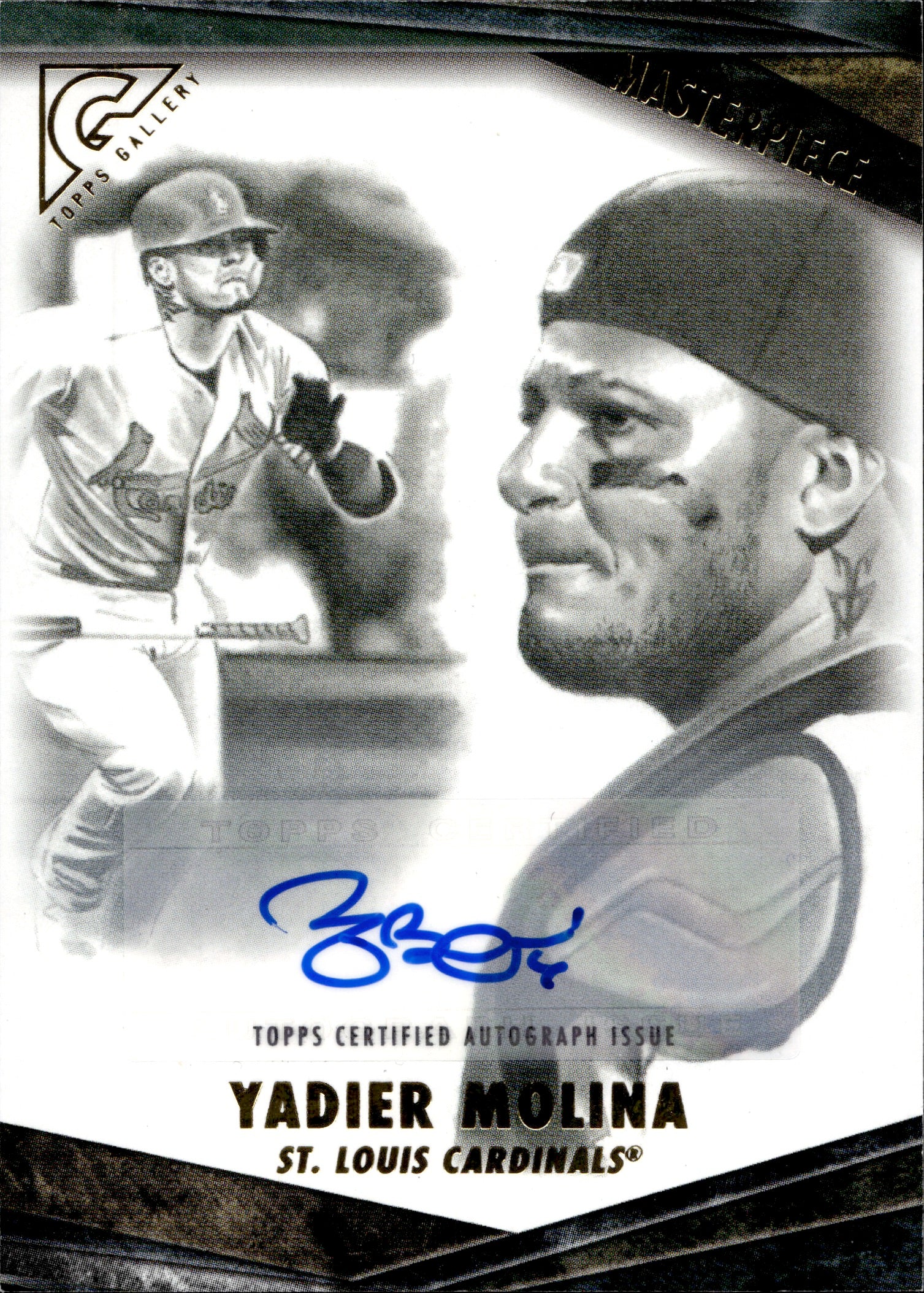 2018 Yadier Molina Topps Gallery MASTERPIECE AUTO 5/5 AUTOGRAPH #M-16