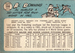 1965 Al Downing Topps #598 New York Yankees BV $25 3