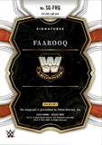 2023 Faarooq Panini Prizm WWE HOLO SILVER SIGNATURES AUTO AUTOGRAPH #SG-FRQ WWE Legend