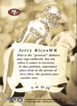 1998 Jerry Rice Fleer Ultra CANTON CLASSICS #6CC San Francisco 49ers HOF