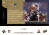 2008 Tom Brady Upper Deck Masterpieces #83 New England Patriots