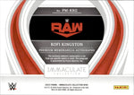 2023 Kofi Kingston Panini Immaculate Collection WWE JUMBO SHIRT AUTO 94/99 AUTOGRAPH RELIC #MA-KKG Monday Night Raw