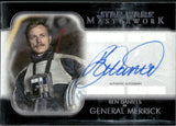2020 Ben Daniels as General Merrick Autograph Topps Star Wars Masterwork #A-BD AUTO 1