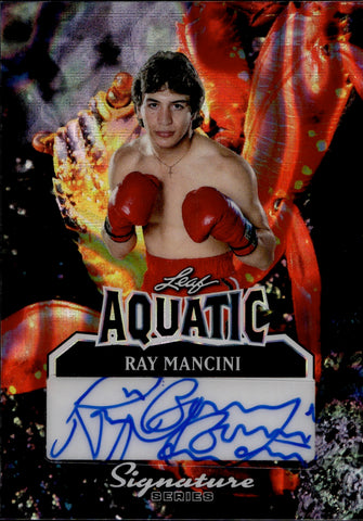2025 Ray Mancini Leaf Signature Series AQUATIC INSCRIPTION AUTO 1/1 #A-RM1