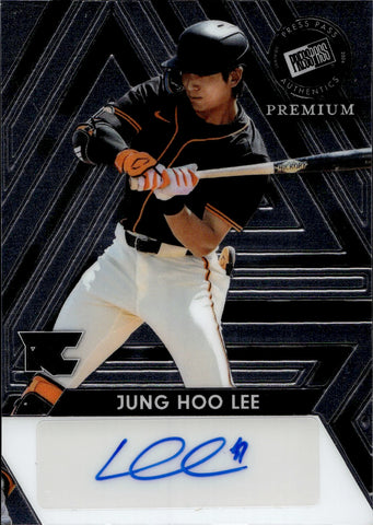 2024 Jung Hoo Lee Leaf Press Pass Premium ROOKIE AUTO 149/199 San Francisco Giants #BA-JHL
