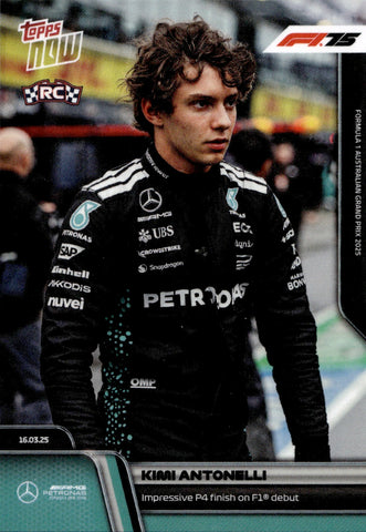 2025 Kimi Antonelli Topps Now ROOKIE