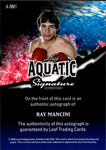 2025 Ray Mancini Leaf Signature Series AQUATIC INSCRIPTION AUTO 1/1 #A-RM1