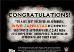 2015 Konnor Topps WWE Undisputed ATTITUDE SHIRT AUTO AUTOGRAPH RELIC #UAR-KO Monday Night Raw