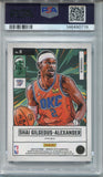 2024-25 Shai Gilgeous-Alexander Panini Donruss Optic BLUE NET MARVELS PSA 9 #8 OKLAHOMA CITY THUNDER 0719