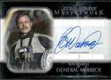 2020 Ben Daniels as General Merrick Autograph Topps Star Wars Masterwork #A-BD AUTO 2