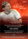 2025 Luka Modric Relic Leaf In The Game Used #BU-17 47/65 PURPLE BEAUTIFUL GAME USED RELIC