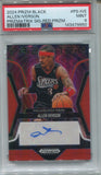 2024-25 Allen Iverson Autograph Panini Prizm PRIZMATRIX SIGNATURES RED 74/99 PSA 9 #PS-IVE PHILADELPHIA 76ERS 9850
