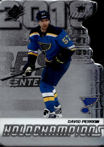 2022-23 David Perron Upper Deck SPx HOLOCHAMPIONS 288/299 St. Louis Blues #HC-DP