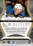 2024-25 Zachary Bolduc Upper Deck Extended Series TRILOGY ROOKIE PREMIERS LEVEL 2 312/499 St. Louis Blues #T-20