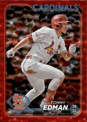 2024 Tommy Edman Topps Series 2 RED FOILBOARD 103/199 #491 St. Louis Cardinals