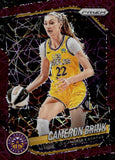 2025 Cameron Brink Panini Prizm WNBA PURPLE VELOCITY 45/59 #87 Los Angeles Sparks