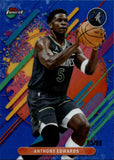 2025-26 Anthony Edwards Topps Finest RARE BLUE REFRACTOR 85/99 #263 Minnesota Timberwolves