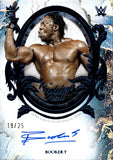 2025 Booker T Topps Royalty WWE BLUE FOIL GOLDEN HALL AUTO 19/25 AUTOGRAPH #GHA-BKT WWE HOF