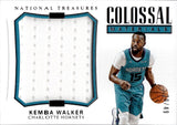 2017-18 Kemba Walker Panini National Treasures COLOSSAL MATERIALS JUMBO JERSEY 20/49 RELIC #CM-33 Charlotte Hornets