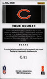 2024 Rome Odunze Panini Obsidian PURPLE ROOKIE PATCH AUTO 45/49 AUTOGRAPH RELIC #RJJ-ROE Chicago Bears