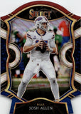 2020 Josh Allen Panini Select CONCOURSE RED AND BLUE DIE CUT #22 Buffalo Bills