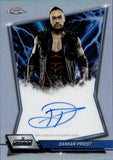2025 Damian Priest Topps Chrome WWE BLUE BRAND REFRACTOR AUTO AUTOGRAPH #BBA-DAM Friday Night Smackdown 2
