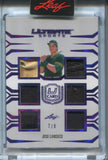 2024 Jose Canseco Leaf Ultimate Sports PURPLE FOIL U CARD SIX PIECE JESEY 7/8 RELIC #TUC-11 Oakland A's