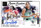 2025 Nyra Sabally Panini Impeccable WNBA CANVAS CREATIONS AUTO 50/99 AUTOGRAPH #CC-NS New York Liberty