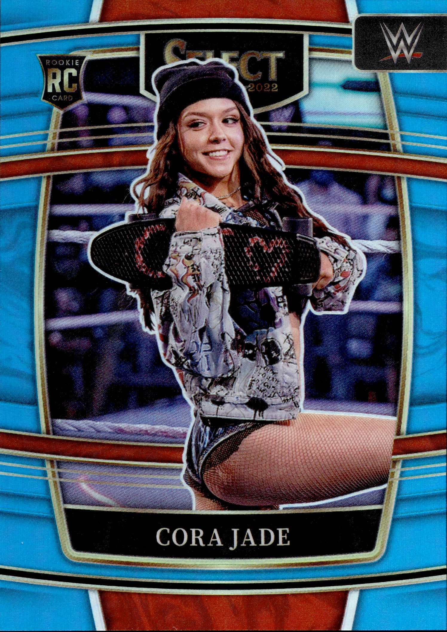 2022 Cora Jade Panini Select WWE LIGHT BLUE CONCOURSE ROOKIE
