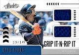 2020 Ozzie Albies Panini Absolute GRIP IT-N-RIP IT DUAL BATTING GLOVES 126/145 RELIC #GNR-OA Atlanta Braves